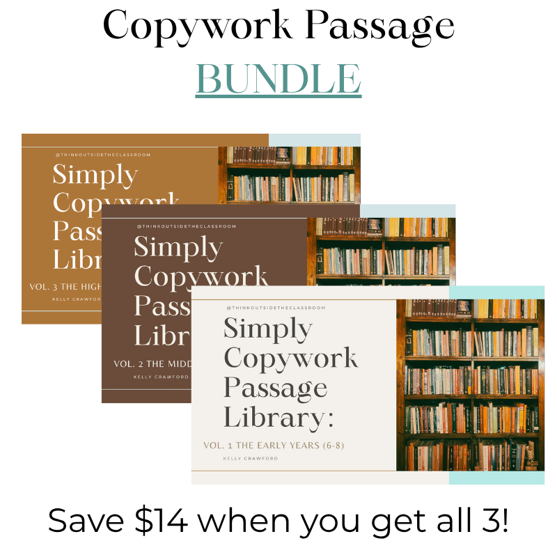 copywork complete passage library homeschool